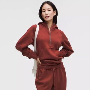 NWT Lululemon scuba half zip XL/XXL rock wood